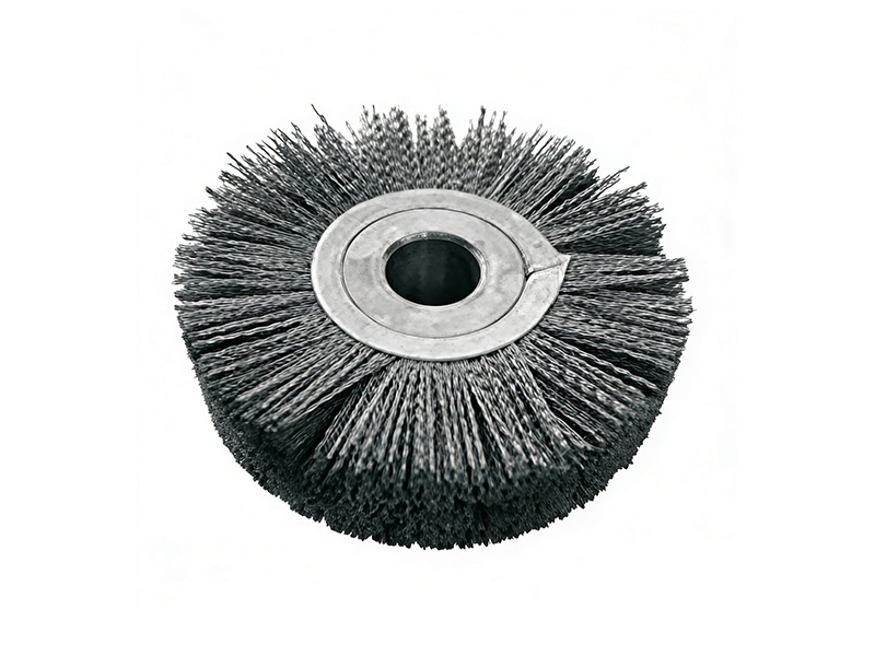 Abrasive nylon brush